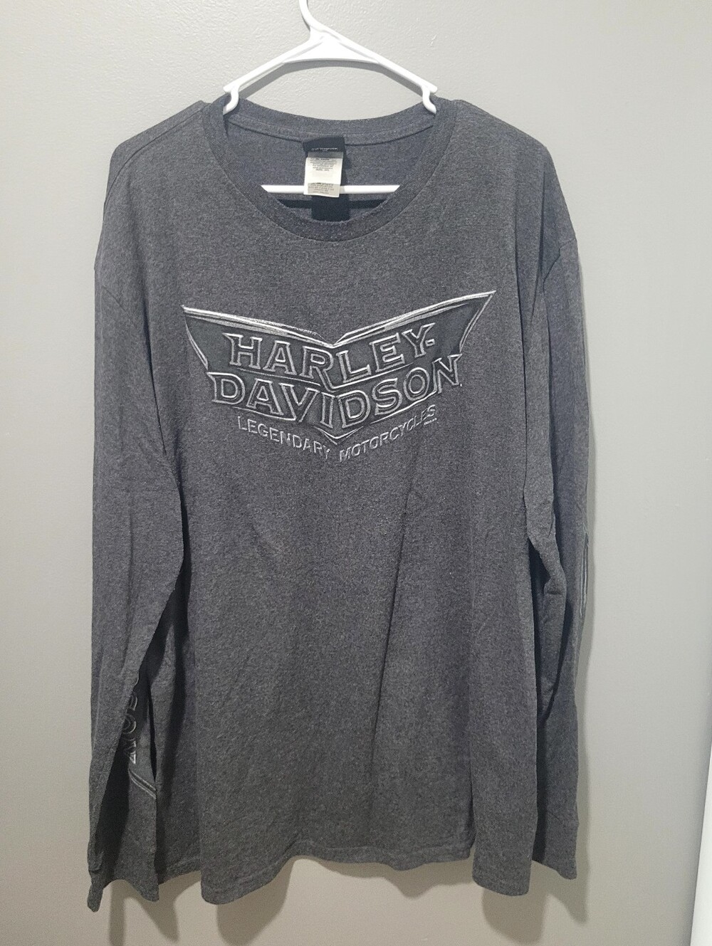 Harley Davidson Grey Pullover Sz 3xl